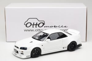 Nissan Skyline GT-R BNR34 by KRC Pearl White Otto 1:18 OT1135 Živica – obrázok 6 z 6