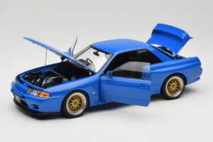 Nissan Skyline GT-R R32 V-Spec II Tuned Modrý AUTOart 1:18 77415 Kov – obrázok 2 z 8