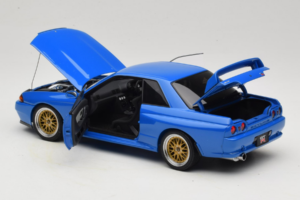 Nissan Skyline GT-R R32 V-Spec II Tuned Modrý AUTOart 1:18 77415 Kov – obrázok 5 z 8
