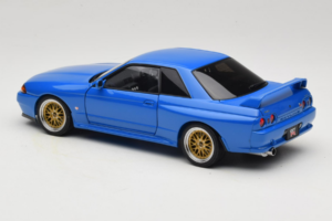 Nissan Skyline GT-R R32 V-Spec II Tuned Modrý AUTOart 1:18 77415 Kov – obrázok 7 z 8