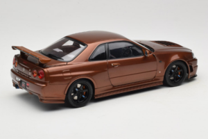 Nissan Skyline GT-R R34 Customized Metallic Bronze MotorHelix 1:18 M83414 Kov – obrázok 3 z 8
