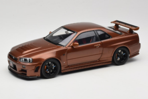 Nissan Skyline GT-R R34 Customized Metallic Bronze MotorHelix 1:18 M83414 Kov