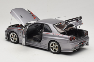Nissan Skyline GT-R R34 Nismo S-Tune Strieborný AUTOart 1:18 77358 Kov – obrázok 5 z 8