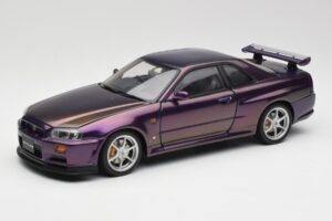Nissan Skyline GT-R R34 V-Spec Midnight Fialový AUTOart 1:18 77305 Kov