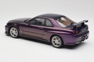 Nissan Skyline GT-R R34 V-Spec Midnight Fialový AUTOart 1:18 77305 Kov – obrázok 7 z 8