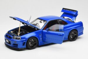 Nissan Skyline GT-R R34 NISMO Z-Tune Bayside Modrý AUTOart 1:18 77354 Kompozit – obrázok 2 z 8