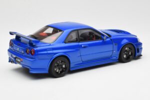 Nissan Skyline GT-R R34 NISMO Z-Tune Bayside Modrý AUTOart 1:18 77354 Kompozit – obrázok 3 z 8