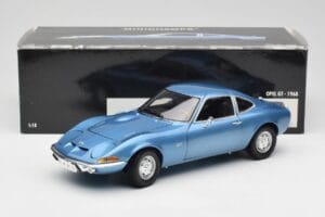 Opel GT Modrý Minichamps 1:18 180049020 Kov – obrázok 8 z 8