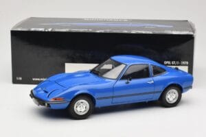 Opel GT/J Modrý Minichamps 1:18 180049023 Kov – obrázok 8 z 8