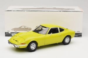 Opel GT Žltý Minichamps 1:18 180049032 Kov – obrázok 8 z 8