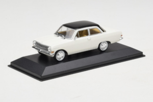 Opel Rekord A Biely Čierna Strecha Minichamps 1:43 430041002 Kov – obrázok 2 z 4