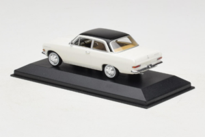 Opel Rekord A Biely Čierna Strecha Minichamps 1:43 430041002 Kov – obrázok 3 z 4