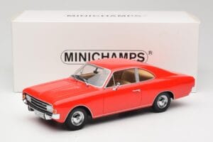 Opel Rekord C Coupe Červený Minichamps 1:18 107047020 Živica – obrázok 6 z 6