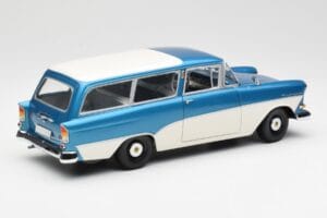 Opel Rekord P1 Caravan Modrá Metalíza Minichamps 1:18 180043210 Kov – obrázok 3 z 8
