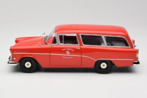 Opel Rekord P1 Caravan Feuerwehr Neuenkirchen Minichamps 1:18 180043291 Kov – obrázok 4 z 8