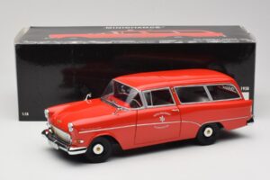 Opel Rekord P1 Caravan Feuerwehr Neuenkirchen Minichamps 1:18 180043291 Kov – obrázok 8 z 8
