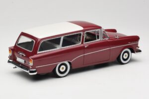 Opel Rekord P1 Caravan Červený Minichamps 1:18 180043211 Kov – obrázok 3 z 8