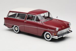 Opel Rekord P1 Caravan Červený Minichamps 1:18 180043211 Kov – obrázok 6 z 8