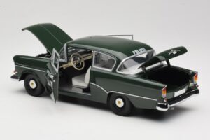 Opel Rekord P1 Polizei Minichamps 1:18 180043290 Kov – obrázok 5 z 8