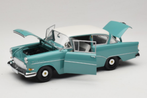 Opel Rekord P1 Tyrkysová Modrá Minichamps 1:18 180043200 Kov – obrázok 2 z 8