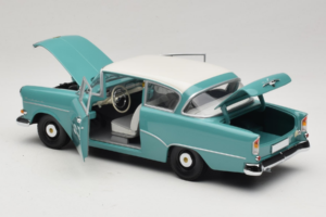 Opel Rekord P1 Tyrkysová Modrá Minichamps 1:18 180043200 Kov – obrázok 5 z 8