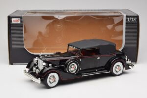 Packard Kabriolet Čierny Anson 1:18 30397 Kov – obrázok 8 z 8