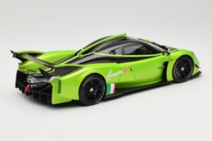 Pagani Huayra R Zelený LCD 1:18 LCD18012-GR Kov – obrázok 3 z 8