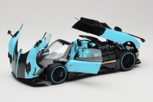 Pagani Zonda Uno Carbon Svetlomodrý Almost Real 1:18 850630001 Kov – obrázok 2 z 8