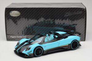Pagani Zonda Uno Carbon Svetlomodrý Almost Real 1:18 850630001 Kov – obrázok 8 z 8