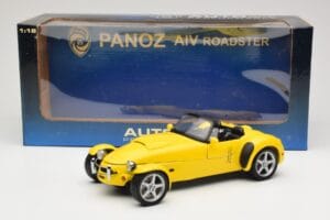 Panoz AIV Roadster Žltý AUTOart 1:18 78213 Kov – obrázok 8 z 8