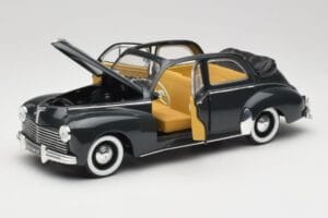 Peugeot 203 Kabriolet Čierny Solido 1:18 8156 Kov – obrázok 2 z 8