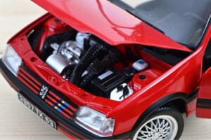 Peugeot 205 GTi 1.9 PTS Deco Vallelunga Červený Norev 1:18 184846 Kov – obrázok 3 z 3