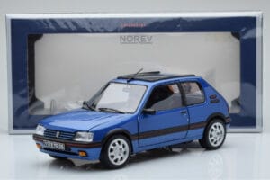 Peugeot 205 GTi 1.9 So Strešným Oknom Miami Modrý Norev 1:18 184844 Kov – obrázok 8 z 8