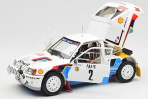 Peugeot 205 T16 #2 A. Vatanen / T. Harryman Rally Monte Carlo 1985 Norev 1:18 184864 Kov – obrázok 2 z 8