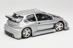 Peugeot 206 MTK Strieborný Solido 1:18 1817 Kov – obrázok 3 z 8