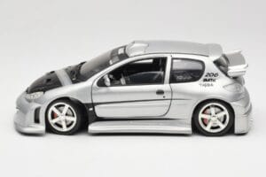 Peugeot 206 MTK Strieborný Solido 1:18 1817 Kov – obrázok 4 z 8