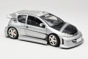 Peugeot 206 MTK Strieborný Solido 1:18 1817 Kov – obrázok 6 z 8