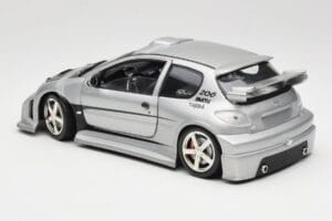 Peugeot 206 MTK Strieborný Solido 1:18 1817 Kov – obrázok 7 z 8
