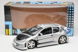 Peugeot 206 MTK Strieborný Solido 1:18 1817 Kov – obrázok 8 z 8