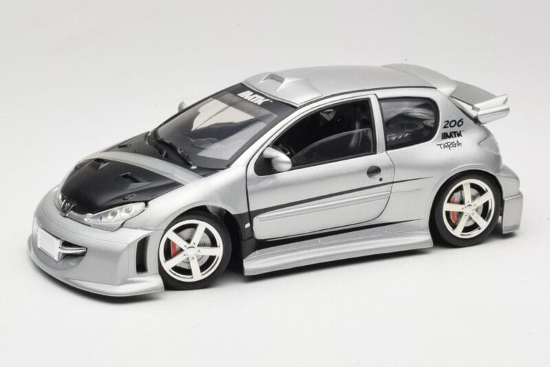 Peugeot 206 MTK Strieborný Solido 1:18 1817 Kov