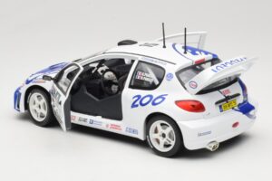 Peugeot 206 WRC #15 G. Panizzi / H. Panizzi WRC 1999 Solido 1:18 9016 Kov – obrázok 5 z 8
