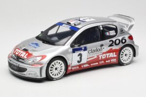 Peugeot 206 WRC #3 G. Panizzi / H. Panizzi Rally Tour de Corse 2002 Otto 1:18 OT1085 Živica