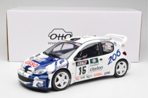 Peugeot 206 WRC G. Panizzi / H. Panizzi Tour de Corse 1999 Otto 1:12 G081 Živica – obrázok 6 z 6