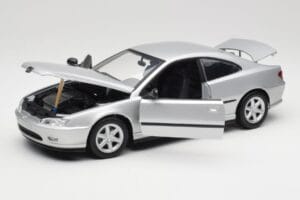 Peugeot 406 Coupe Strieborný Gate 1:18 01024 Kov – obrázok 2 z 8