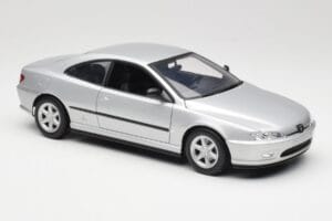 Peugeot 406 Coupe Strieborný Gate 1:18 01024 Kov – obrázok 6 z 8