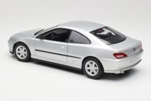 Peugeot 406 Coupe Strieborný Gate 1:18 01024 Kov – obrázok 7 z 8