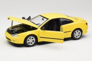 Peugeot 406 Coupe Žltý Gate 1:18 01022 Kov – obrázok 2 z 8