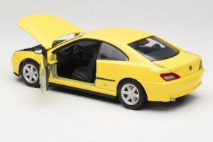 Peugeot 406 Coupe Žltý Gate 1:18 01022 Kov – obrázok 5 z 8