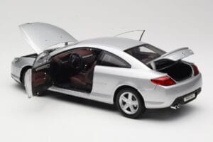 Peugeot 407 Coupe Strieborný Norev 1:18 184747 Kov – obrázok 5 z 8
