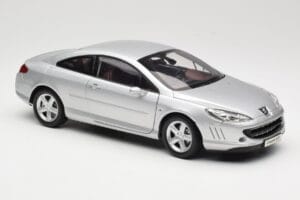 Peugeot 407 Coupe Strieborný Norev 1:18 184747 Kov – obrázok 6 z 8